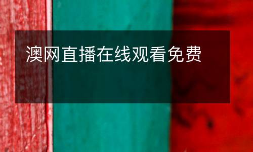 澳网直播在线观看免费